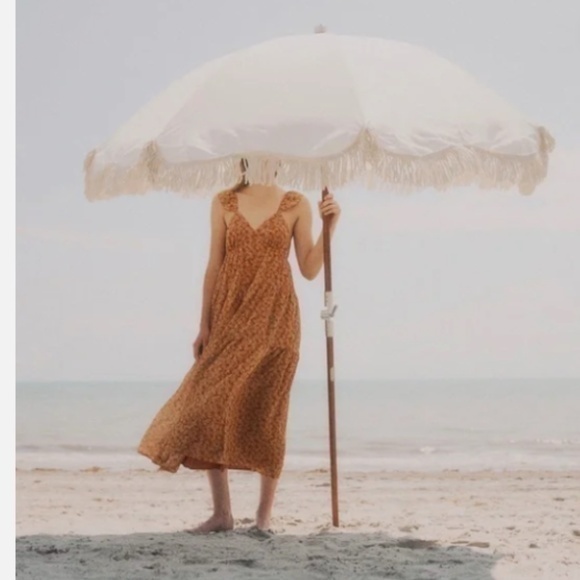 Madewell Dresses & Skirts - Madewell Orange Georgette Ruffle-Sleeve Tiered Midi Dress in Daisy Meadow Nwt 4